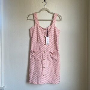 NWT Rachel Zoe Pink Tweed Dress